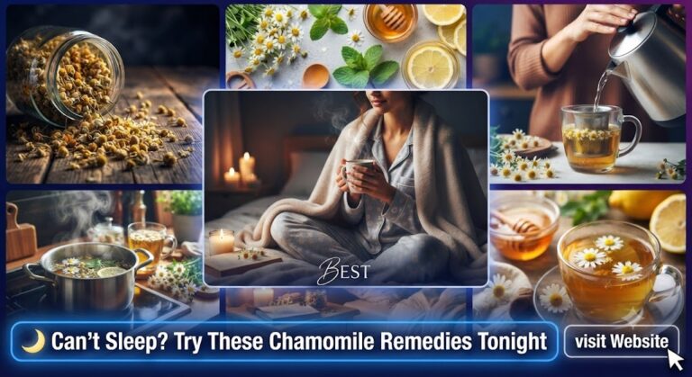 Chamomile remedies for sleep