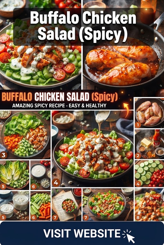 Buffalo Chicken Salad (Spicy)