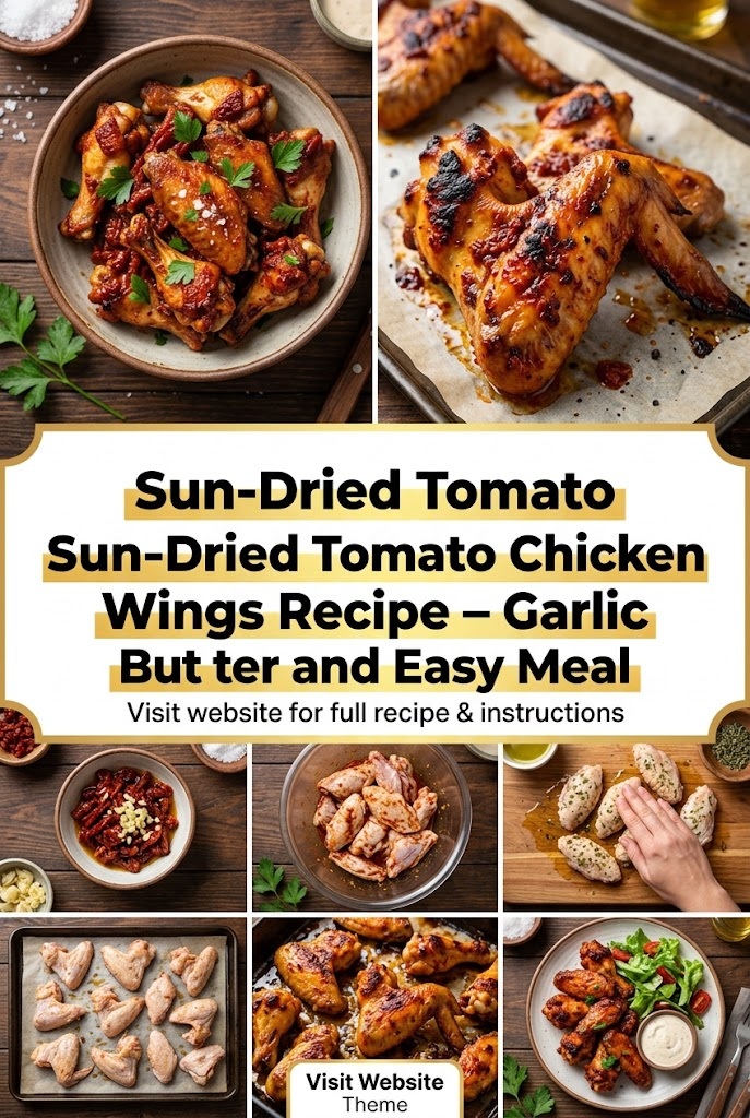 Sun-Dried Tomato Chicken Wings Recipe – Garlic Butter and Easy Meal