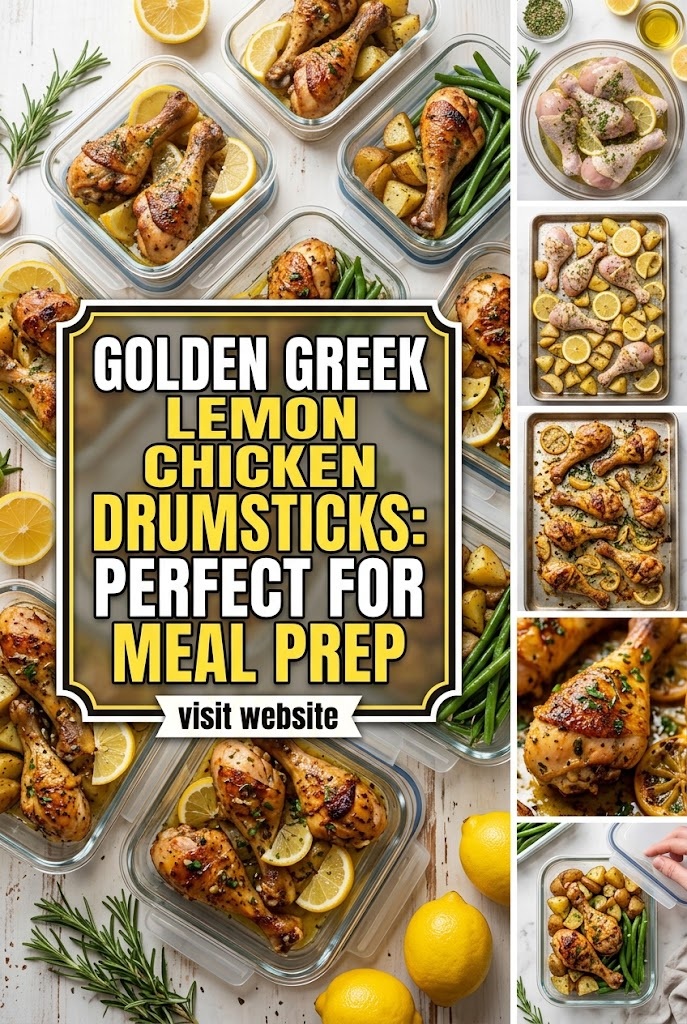 Golden Greek Lemon Chicken Drumsticks: Perfect for Meal Prep