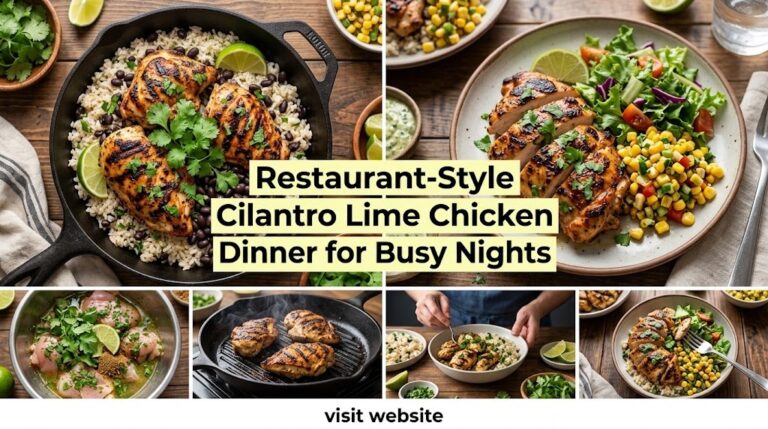 Restaurant-Style Cilantro Lime Chicken Dinner for Busy Nights
