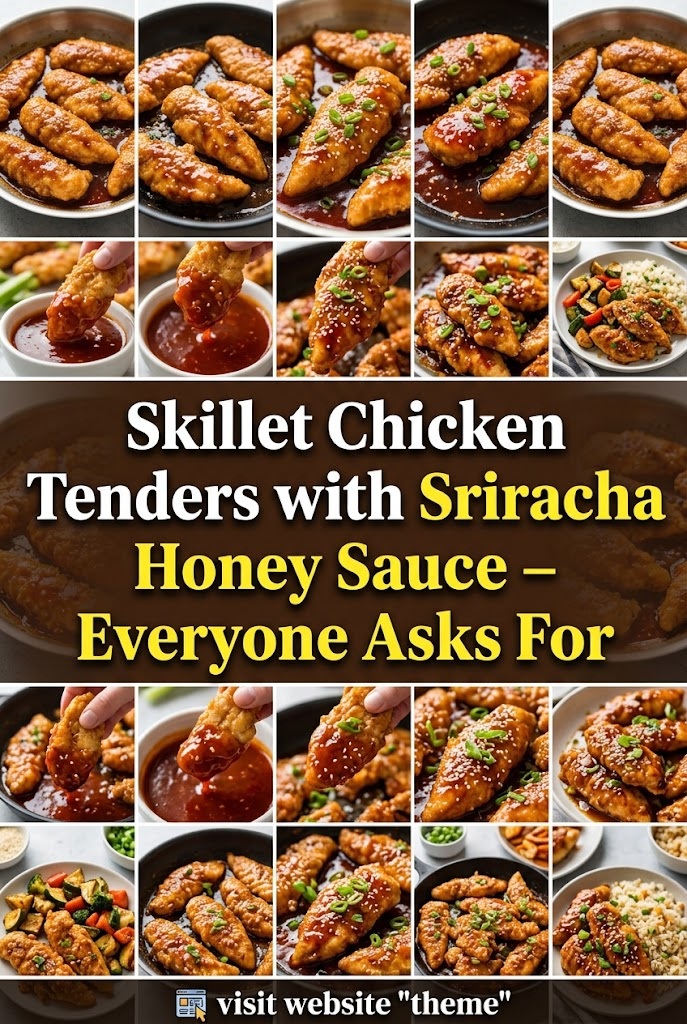 Skillet Chicken Tenders with Sriracha Honey Sauce – Everyone Asks For