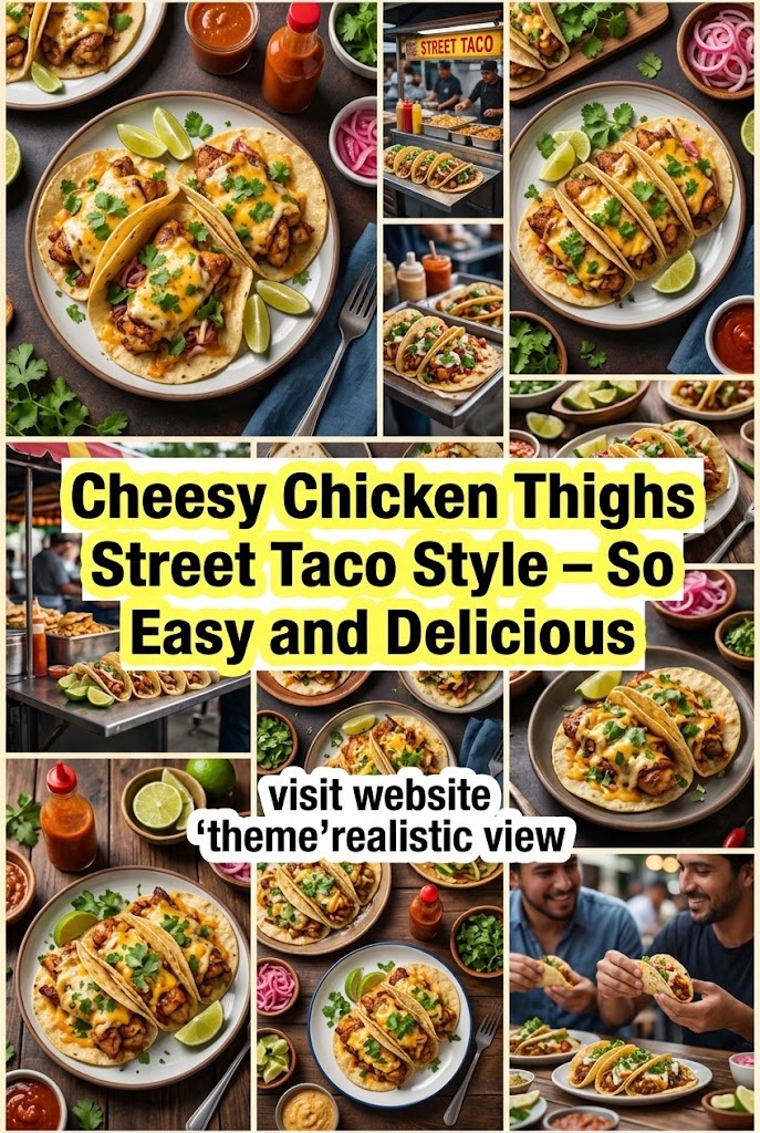 Cheesy Chicken Thighs Street Taco Style – So Easy and Delicious